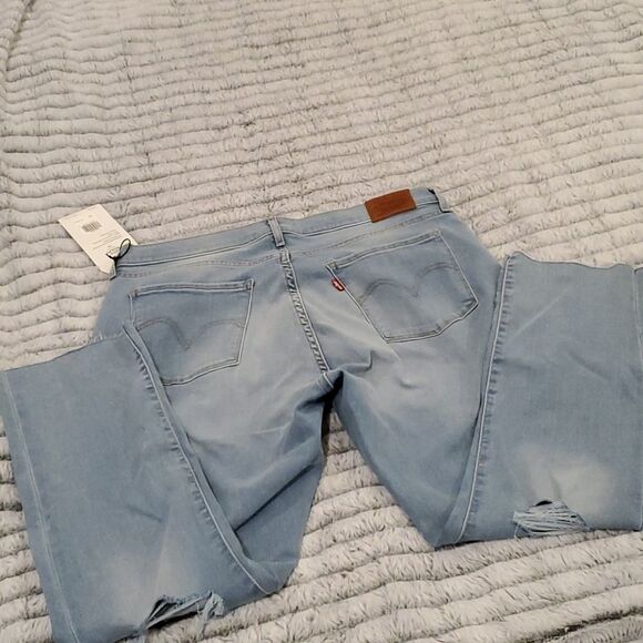 Levis light wash cropped jeans sz 32 - Picture 9 of 13